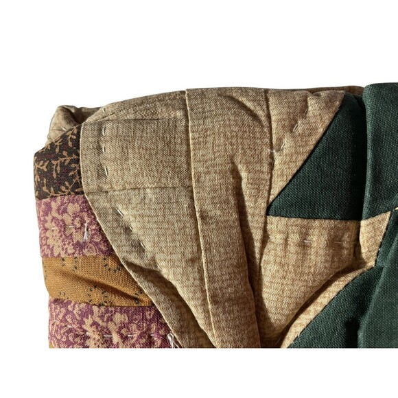 Rustic Cozy Fall Country Lodge Cabin Patchwork Pillow Sham Quilted 20”x26” - Picture 5 of 6